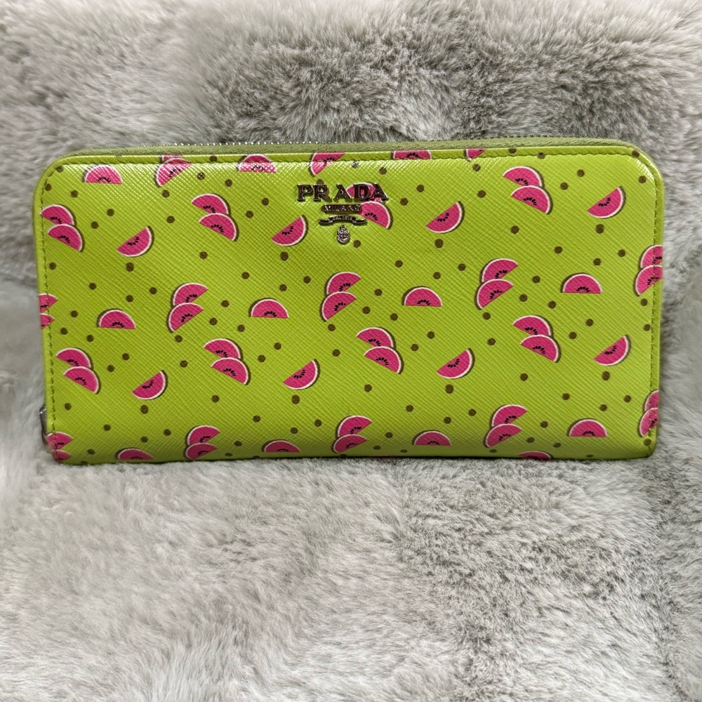 Prada Watermelon Zippy Wallet - Picture 2 of 15